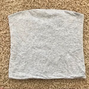 gray brandy melville tube top